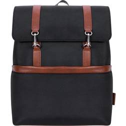 McKlein Element | 17” Two-Tone Flap Over Laptop Backpack - Black